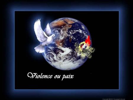  Violence ou paix  bonjour