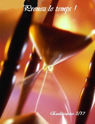 Prenons le temps  de reflechir ! bonjour