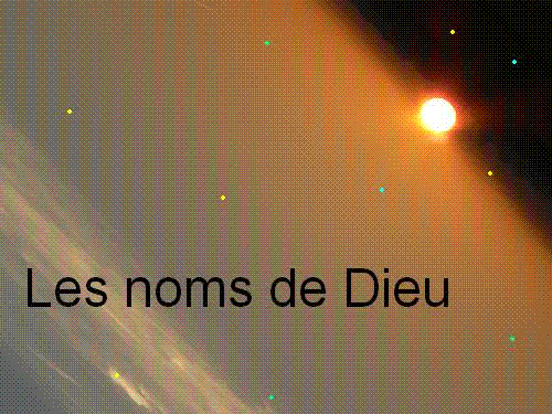 Les noms de Dieu bonjour Bienvenue