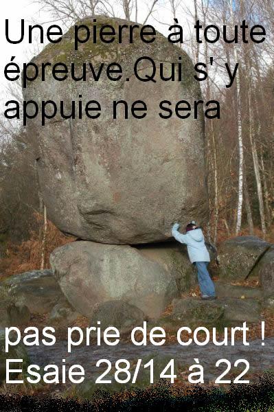 UNe pierre � toute �preuve  bonjour Bienvenue