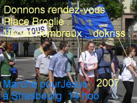  Marche pour J�sus bienvenue  bonjour