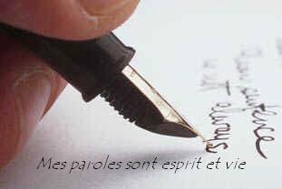 Mes paroles sont esprit et vie bonjour