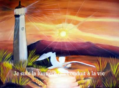 La lumi�re qui conduit  � la vie . bonjour .