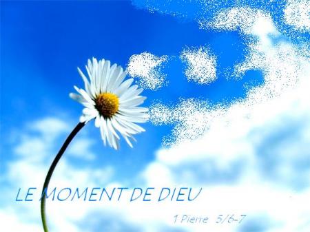 Le moment de Dieu ;bonjour