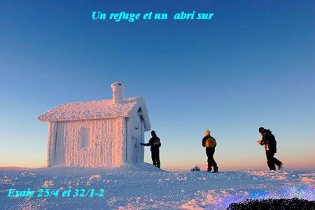 Jesus un refuge et un abri sur bonjour