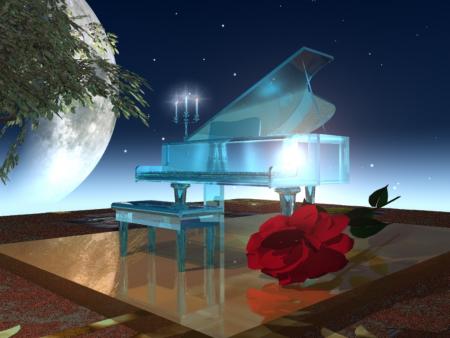 Une m�lodie d'Amour sur un piano Magique