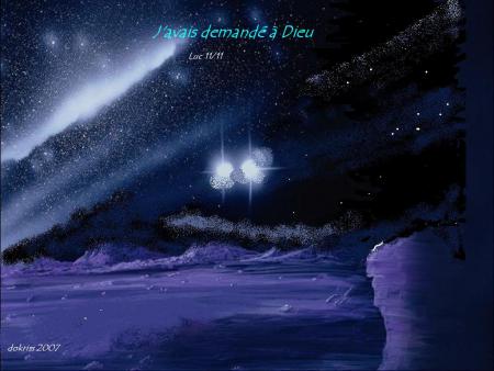 J'avais demand� � Dieu bonjour